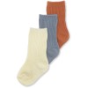 Set van 3 paar sokken - 3-pack rib socks bisquit/quarry blue/lemon sorbet